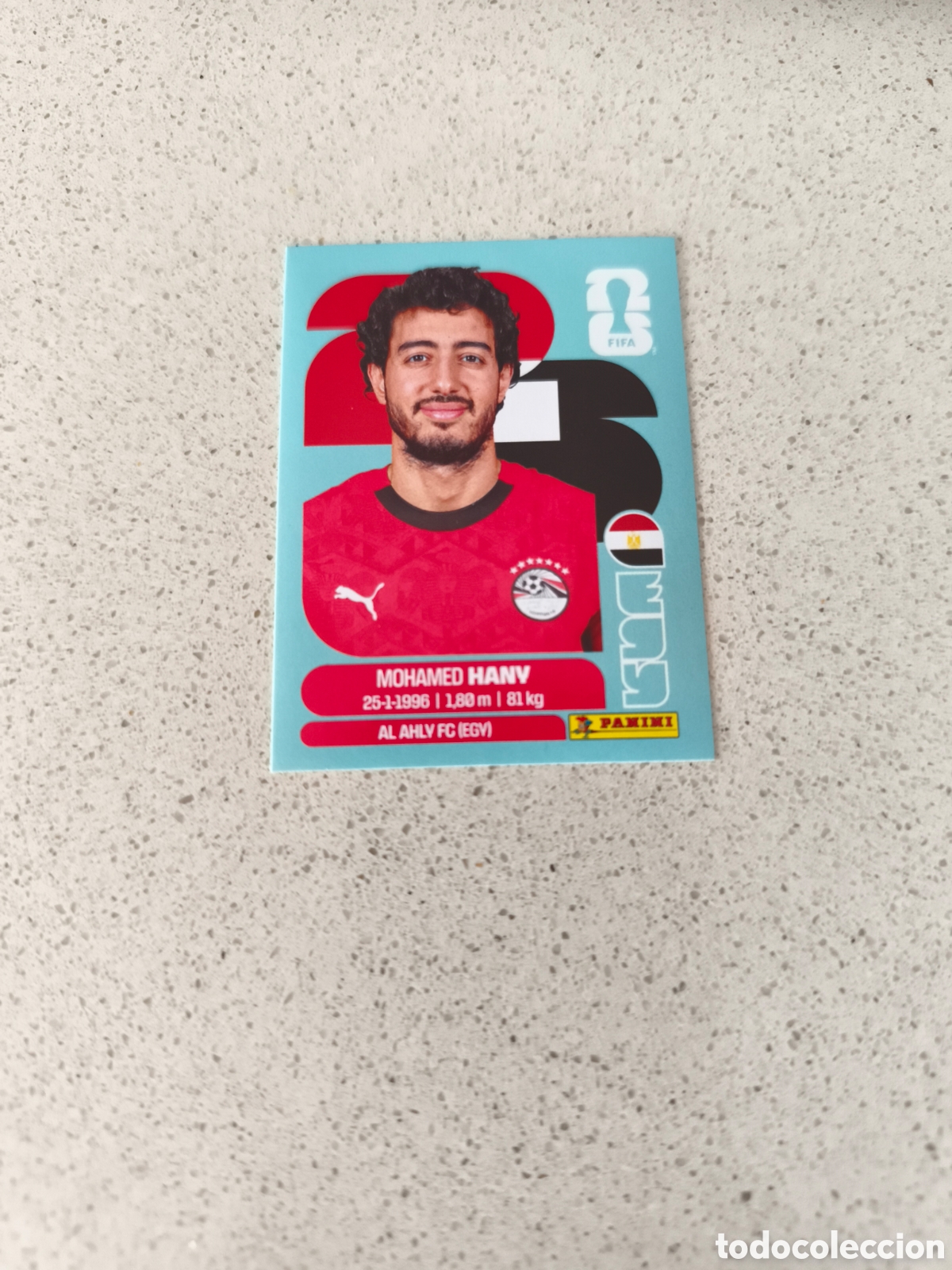 Cromos de f&uacute;tbol: CROMO N&Uacute;MERO 3 HANY EGIPTO. MUNDIAL 2026. PANINI