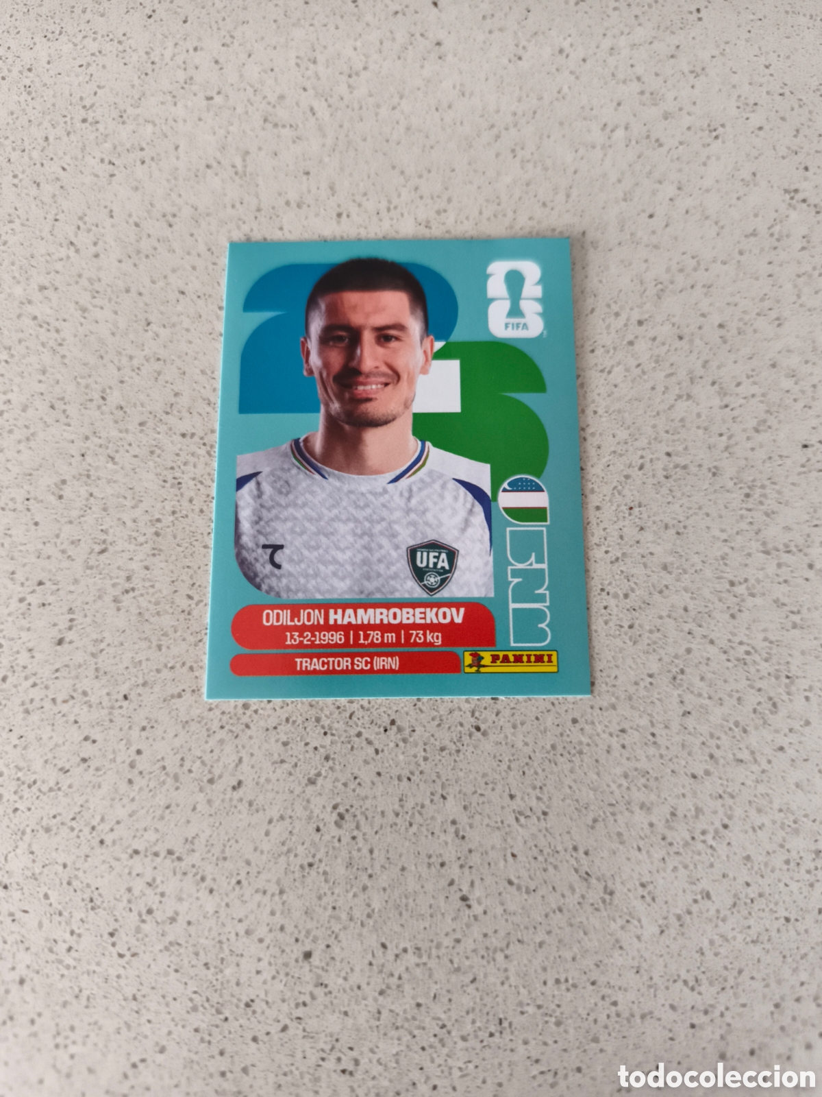 Cromos de f&uacute;tbol: CROMO N&Uacute;MERO 10 HAMROBEKOV UZBEKIST&Aacute;N. MUNDIAL 2026. PANINI