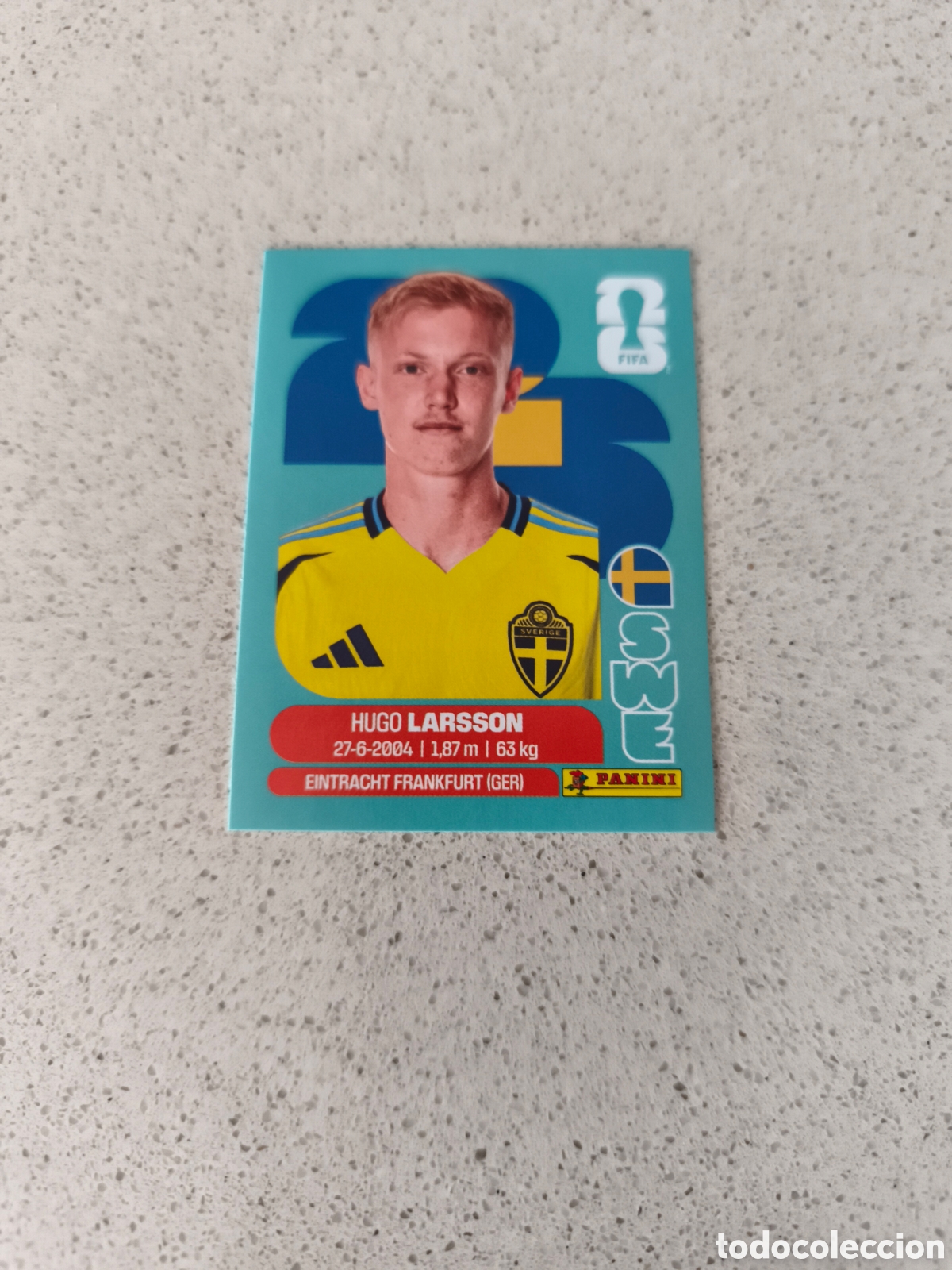Cromos de f&uacute;tbol: CROMO N&Uacute;MERO 9 LARSSON SUECIA. MUNDIAL 2026. PANINI
