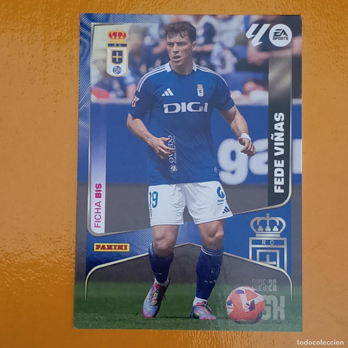 Cromos de f&uacute;tbol: 288 FICHA BIS. FEDE VI&Ntilde;AS. REAL OVIEDO. MEGACRACKS 2025-26. PANINI