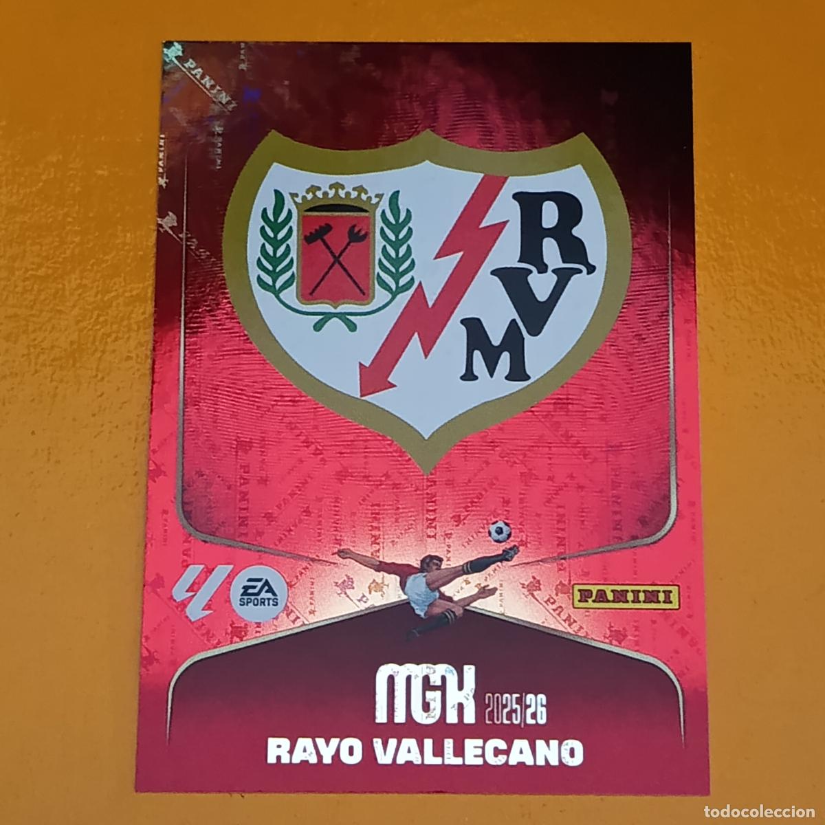 Cromos de f&uacute;tbol: 289 ESCUDO RAYO VALLECANO. MEGACRACKS 2025-26. PANINI