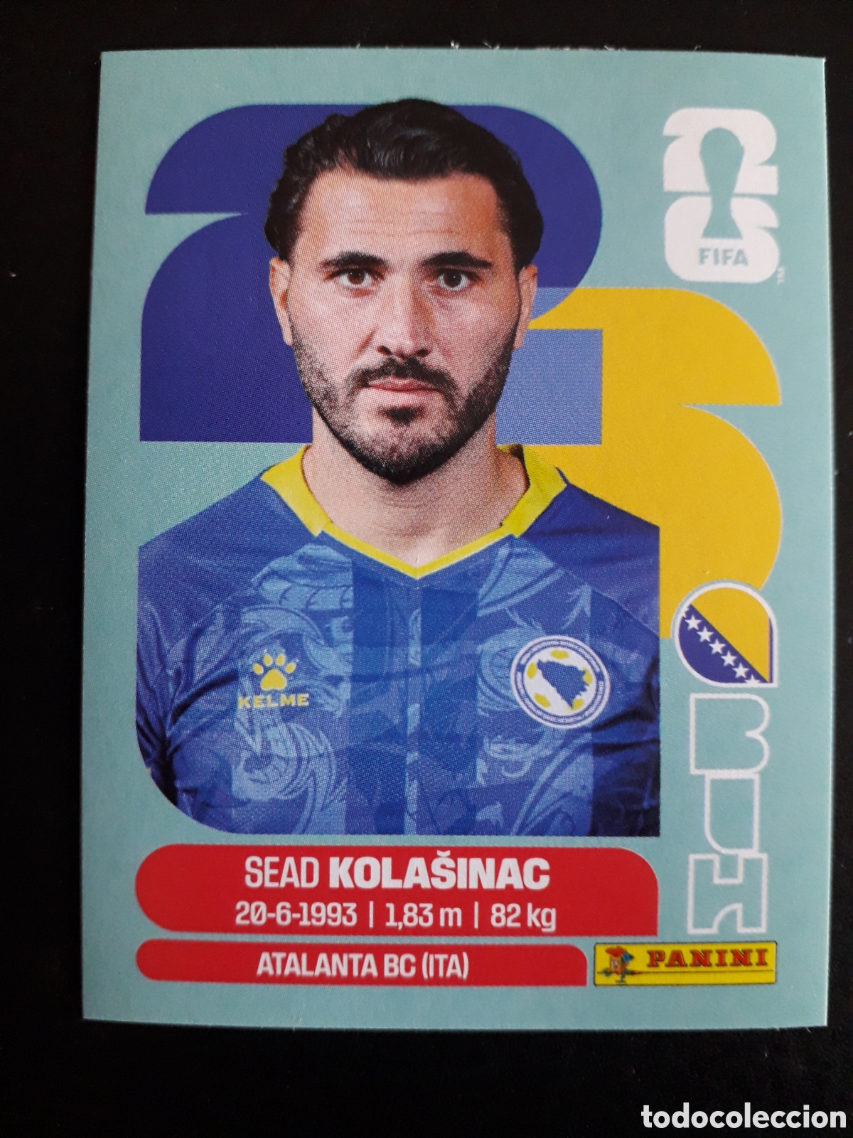 Cromos de f&uacute;tbol: KOLA&Scaron;INAC BOSNIA HERCEGOVINA BIH 4 MUNDIAL F&Uacute;TBOL 2026 FIFA WORLD CUP PANINI PEDIDO M&Iacute;NIMO 3&euro;