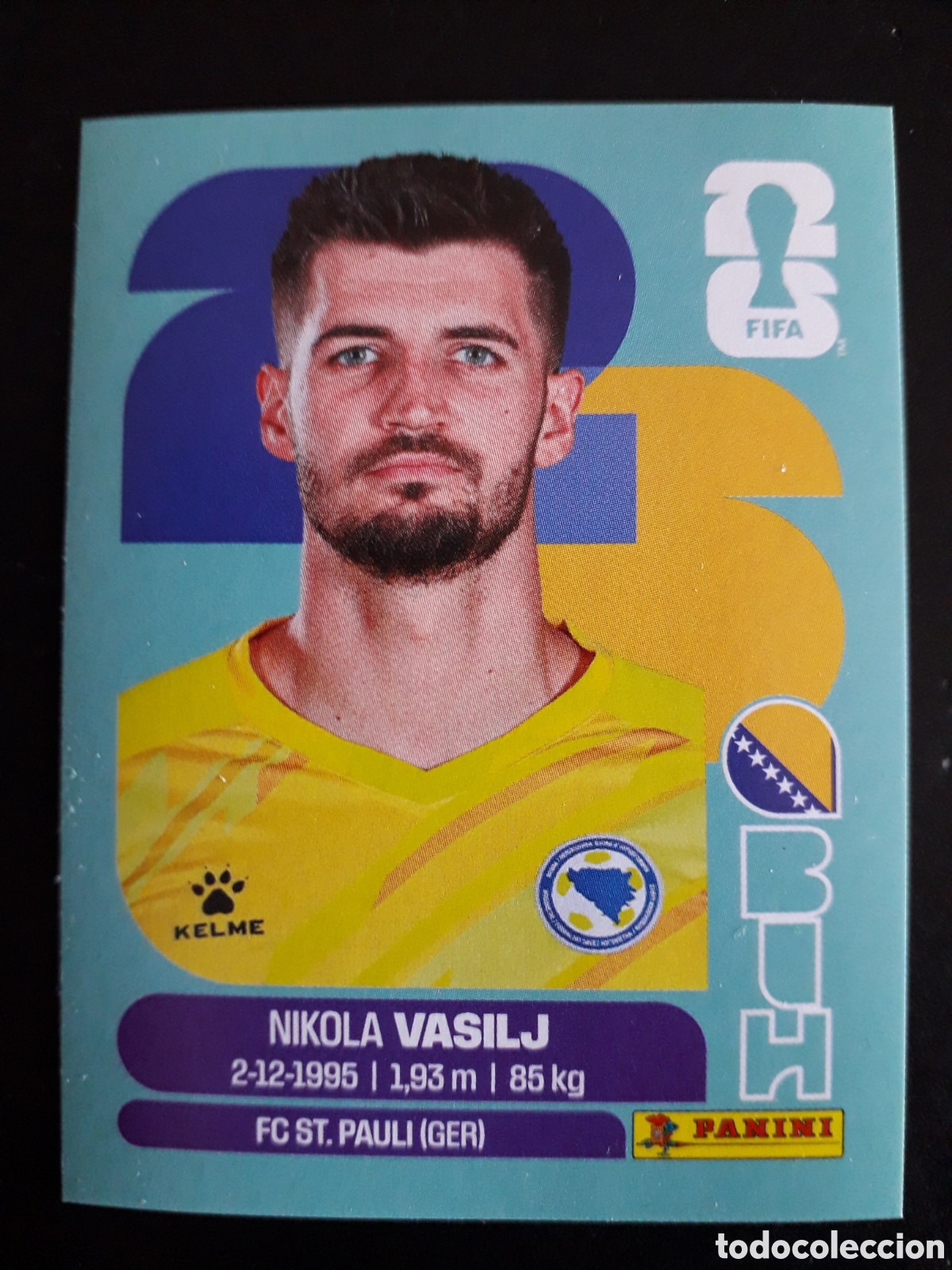 Cromos de f&uacute;tbol: VASILJ BOSNIA HERCEGOVINA BIH 2 MUNDIAL F&Uacute;TBOL 2026 FIFA WORLD CUP PANINI SIN PEGAR PEDIDO M&Iacute;NIMO 3&euro;