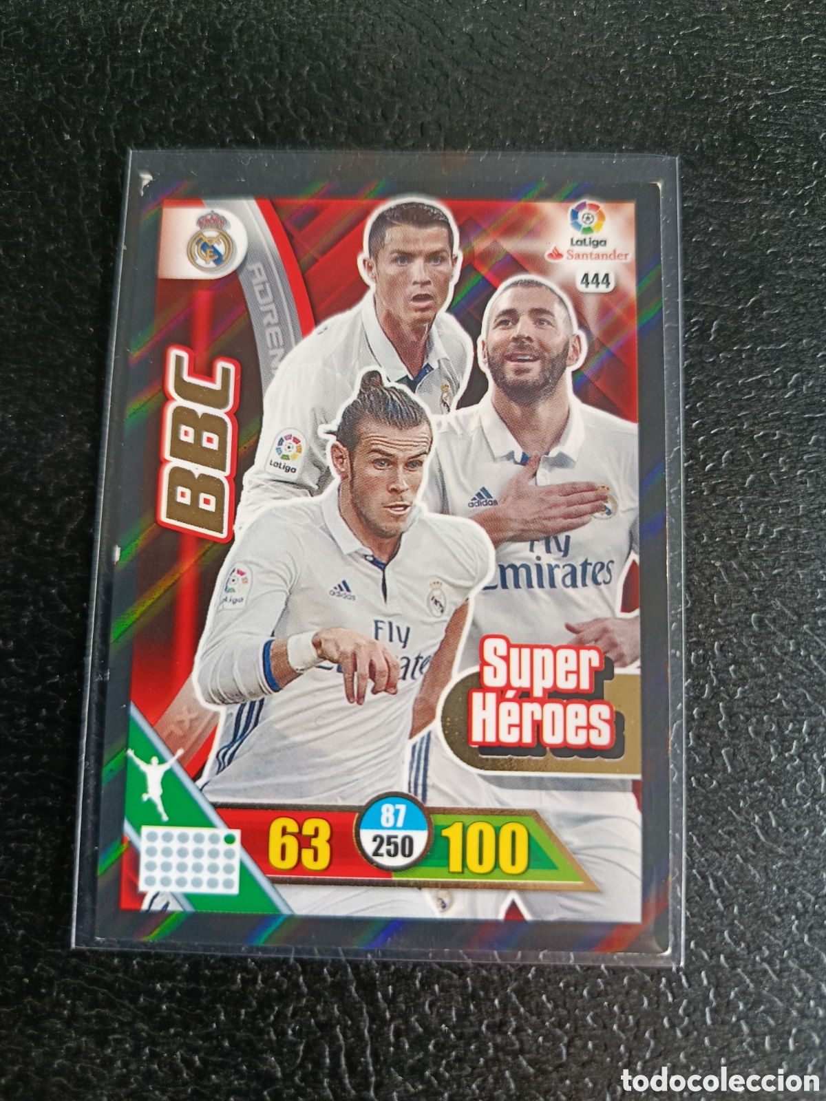 Figurine di Calcio: ADRENALYN XL 2016-2017 PANINI N&ordm; 444 BBC SUPER HEROES.LIGA 16/17 REAL MADRID