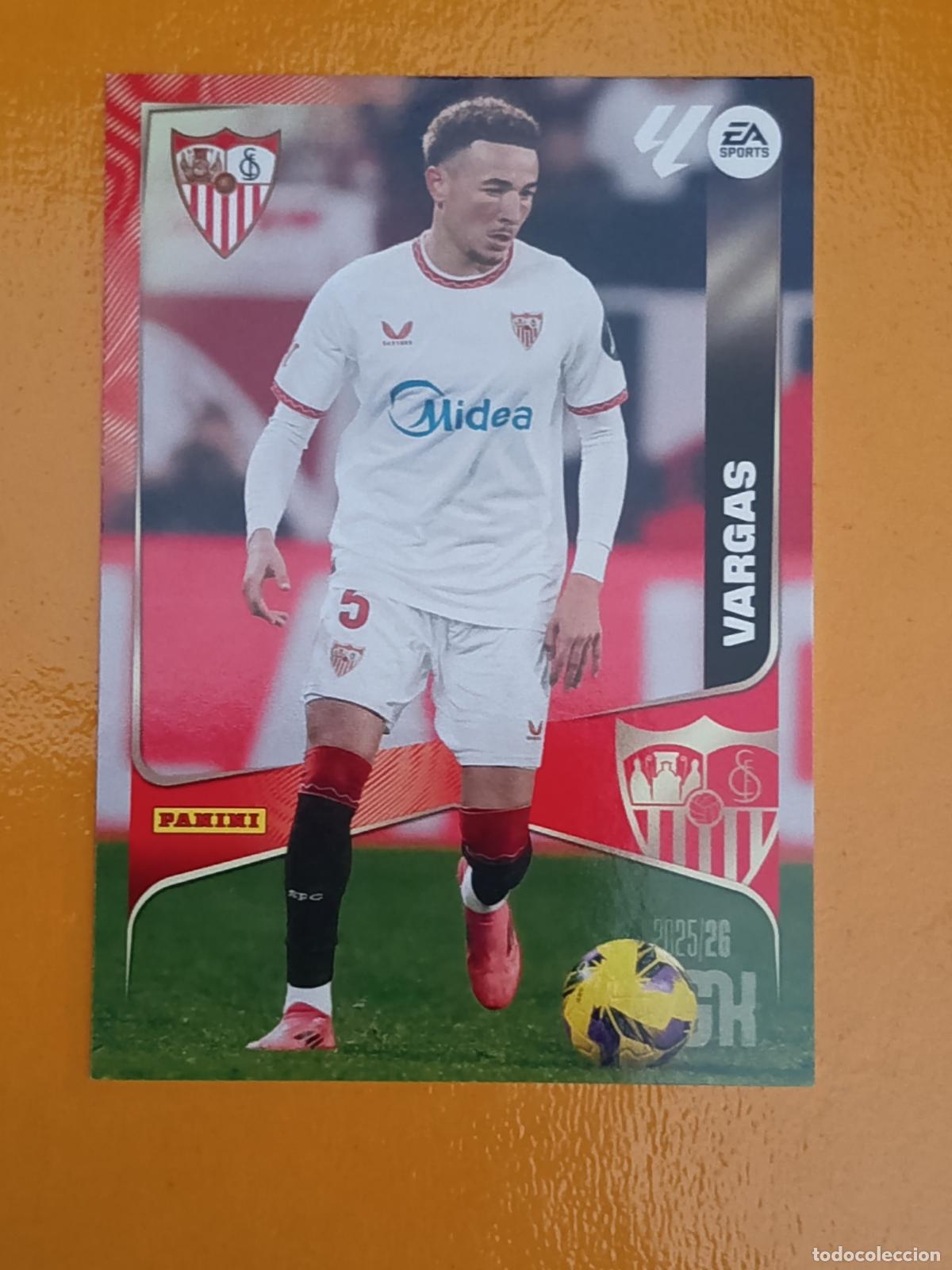 Football Stickers: 337 VARGAS. SEVILLA F.C. MEGACRACKS 2025-26. PANINI