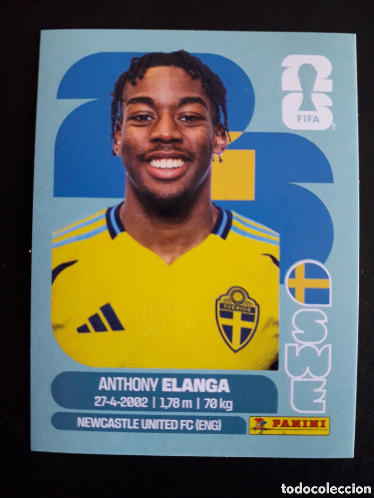 Figurine di Calcio: ELANGA SUECIA SWE 18 MUNDIAL F&Uacute;TBOL 2026 FIFA WORLD CUP PANINI SIN PEGAR PEDIDO M&Iacute;NIMO 3&euro;