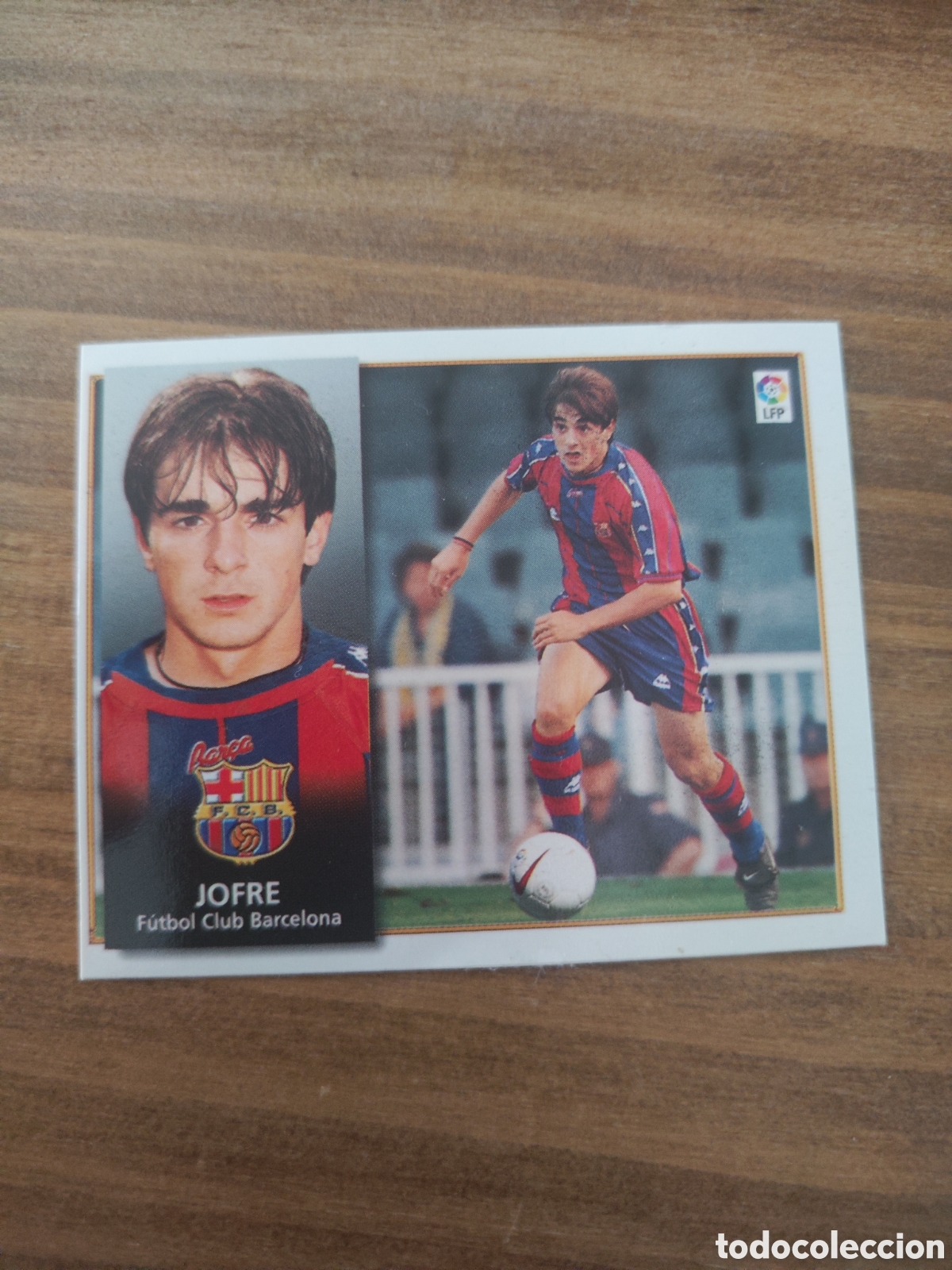 Football Stickers: Este 98 99 &uacute;ltimos fichajes 5 Barcelona Jofre despegado pero conserva trasera ver im&aacute;genes