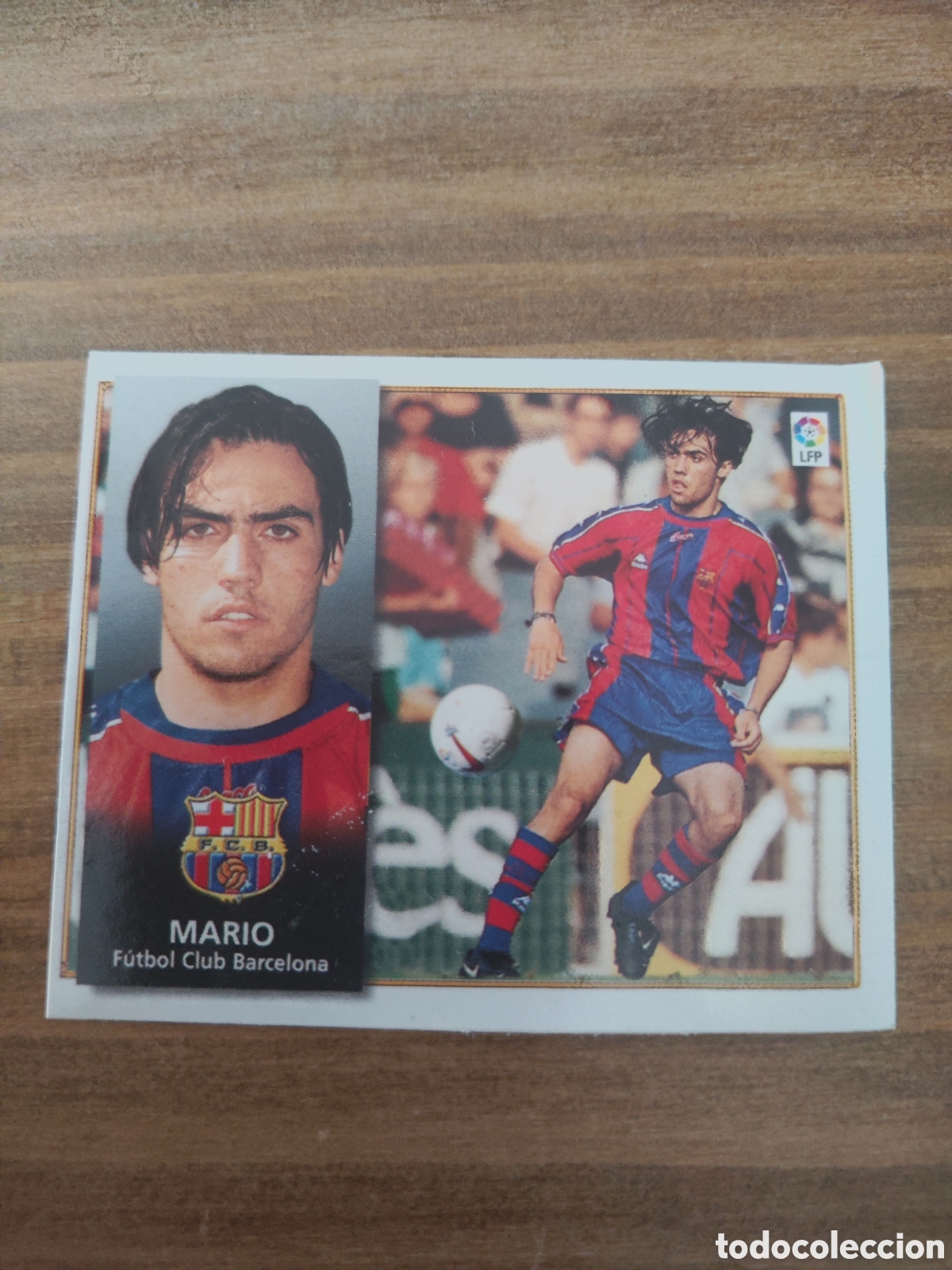 Football Stickers: Este 98 99 &uacute;ltimos fichajes 6 Barcelona Mario despegado pero conserva trasera ver im&aacute;genes