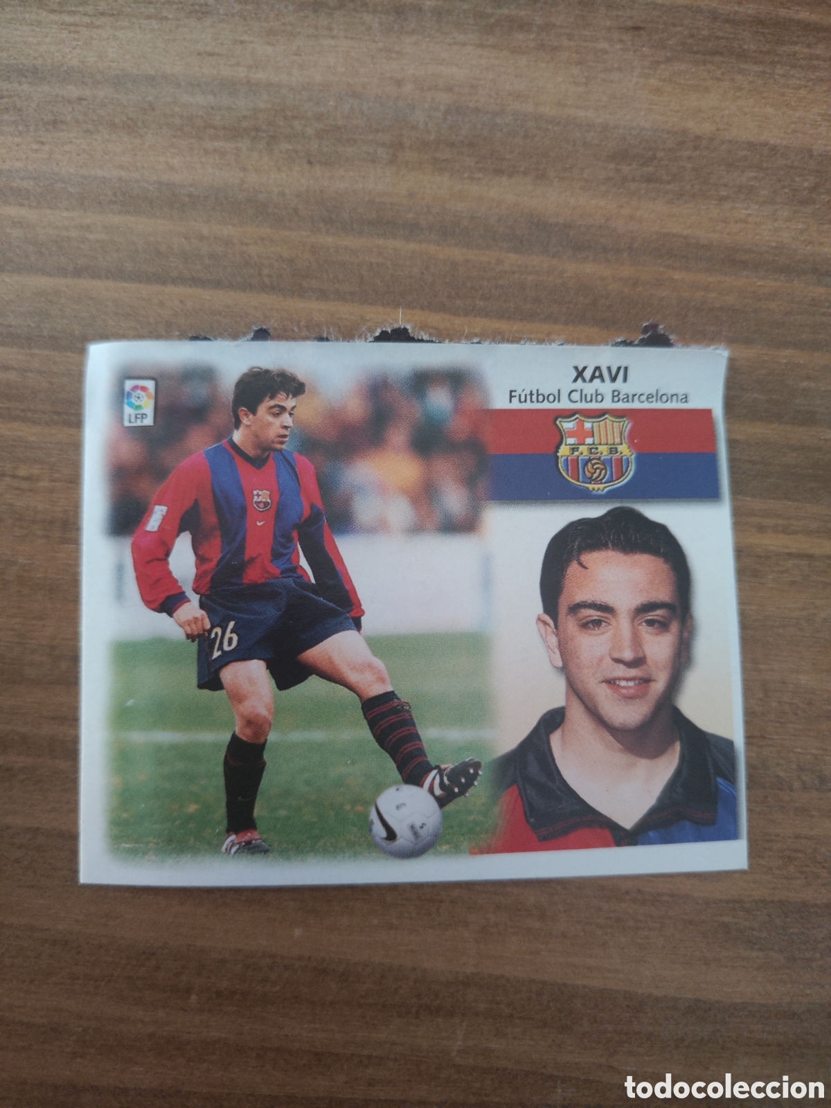 Football Stickers: Este 99 00 Barcelona Xavi en ventanilla