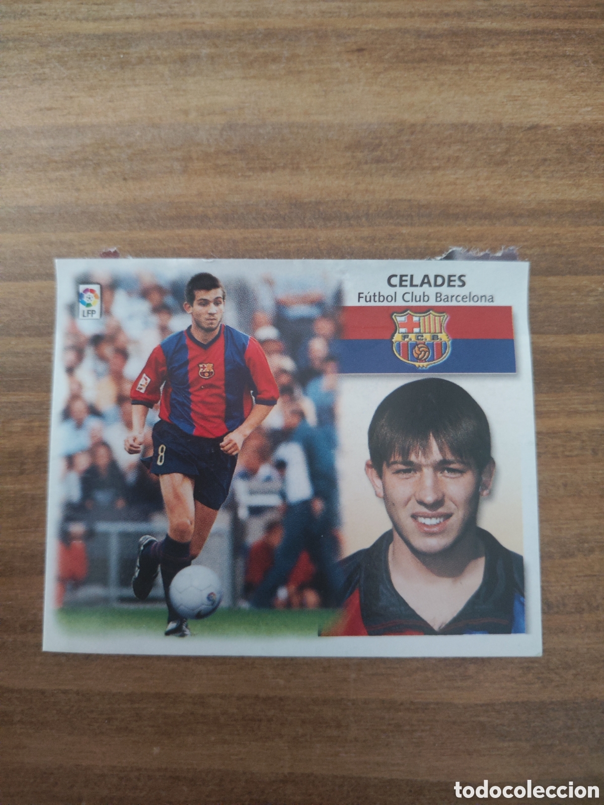 Football Stickers: Este 99 00 Barcelona Celades baja en ventanilla