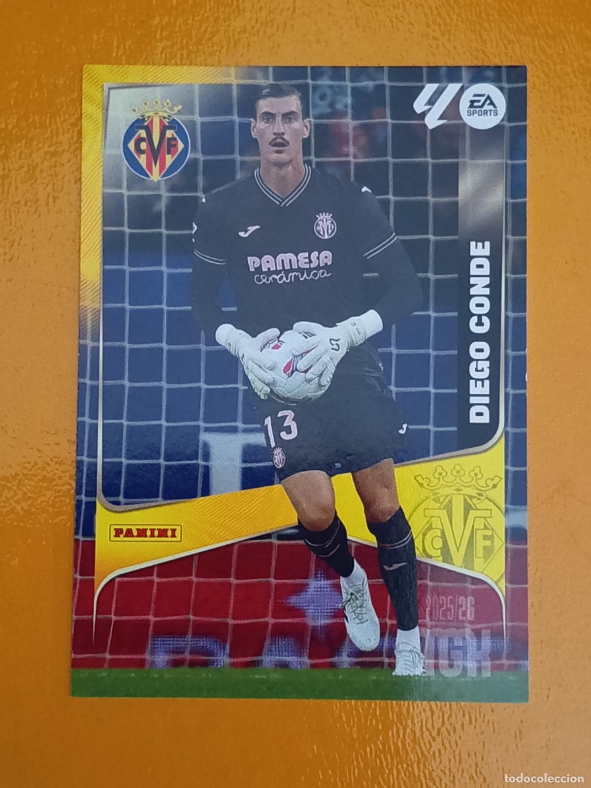 Cromos de f&uacute;tbol: 363 DIEGO CONDE. VILLARREAL C.F. MEGACRACKS 2025-26. PANINI