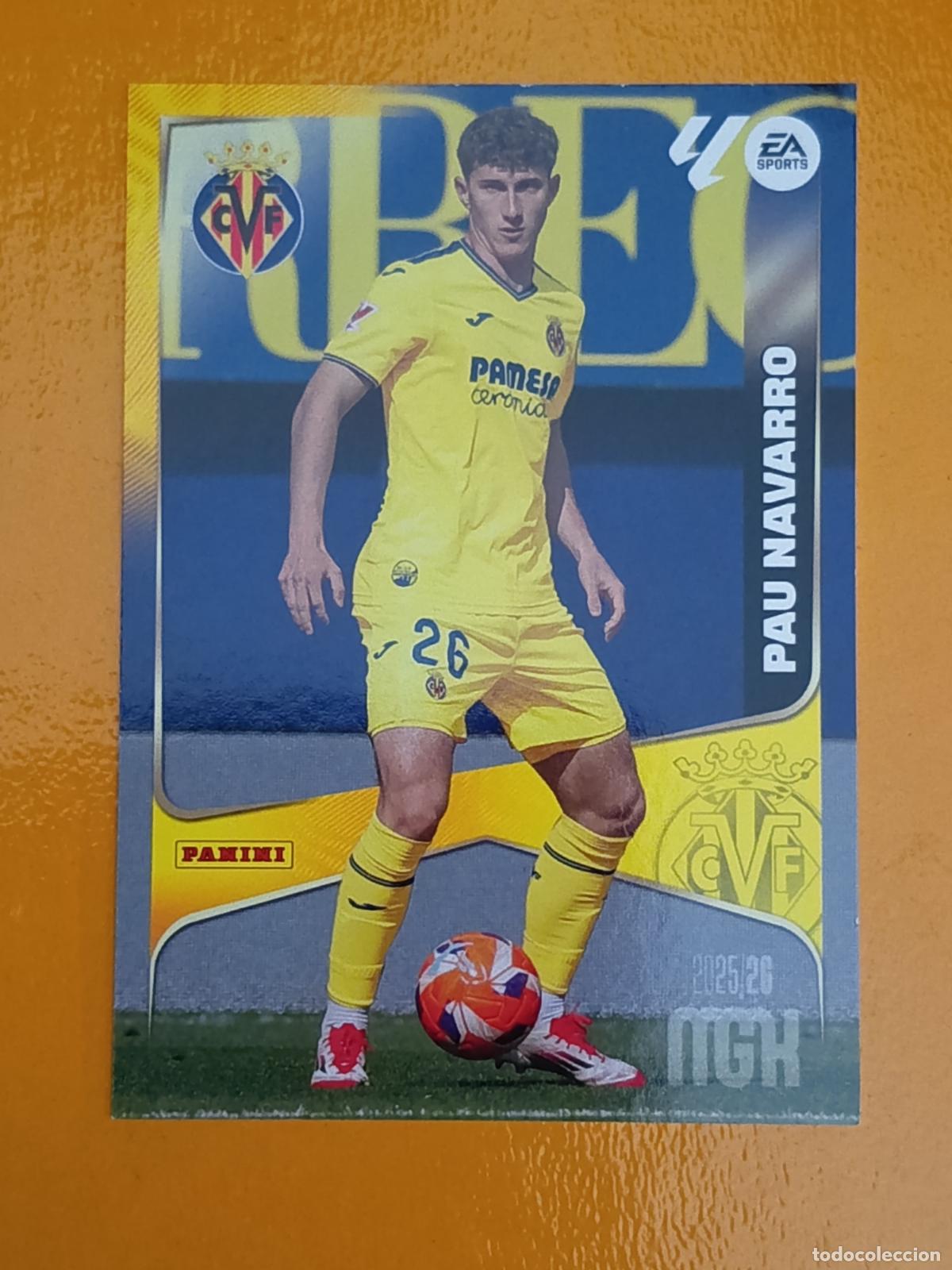 Football Stickers: 364 PAU NAVARRO. VILLARREAL C.F. MEGACRACKS 2025-26. PANINI