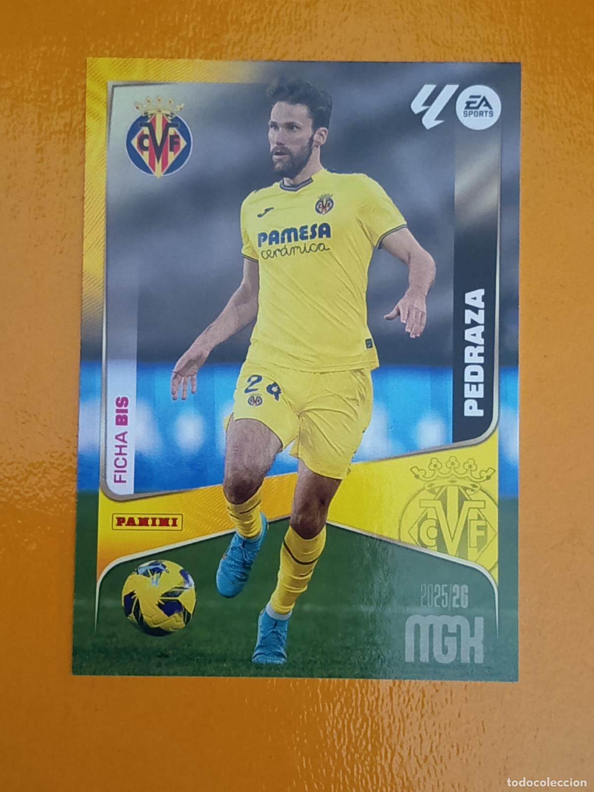 Cromos de f&uacute;tbol: 368 FICHA BIS. PEDRAZA. VILLARREAL C.F. MEGACRACKS 2025-26. PANINI