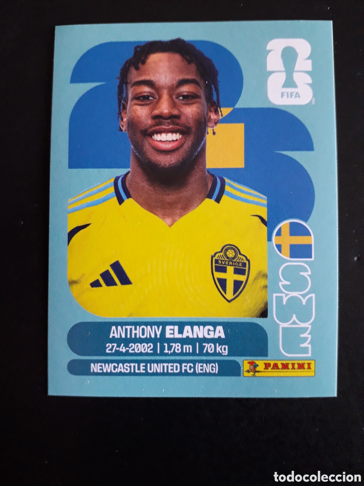 Cromos de f&uacute;tbol: ELANGA SUECIA SWE 18 MUNDIAL F&Uacute;TBOL 2026 FIFA WORLD CUP PANINI SIN PEGAR PEDIDO M&Iacute;NIMO 3&euro;