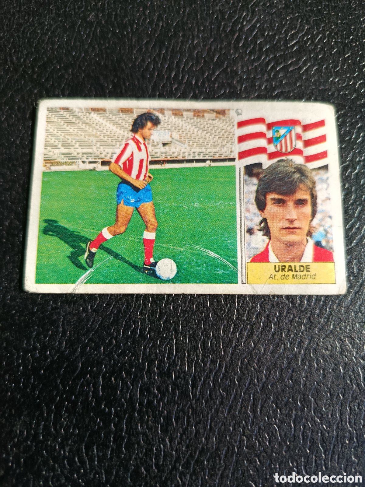 Figurine di Calcio: Este 86 87 uralde at Madrid FICHAJE 30 despegado