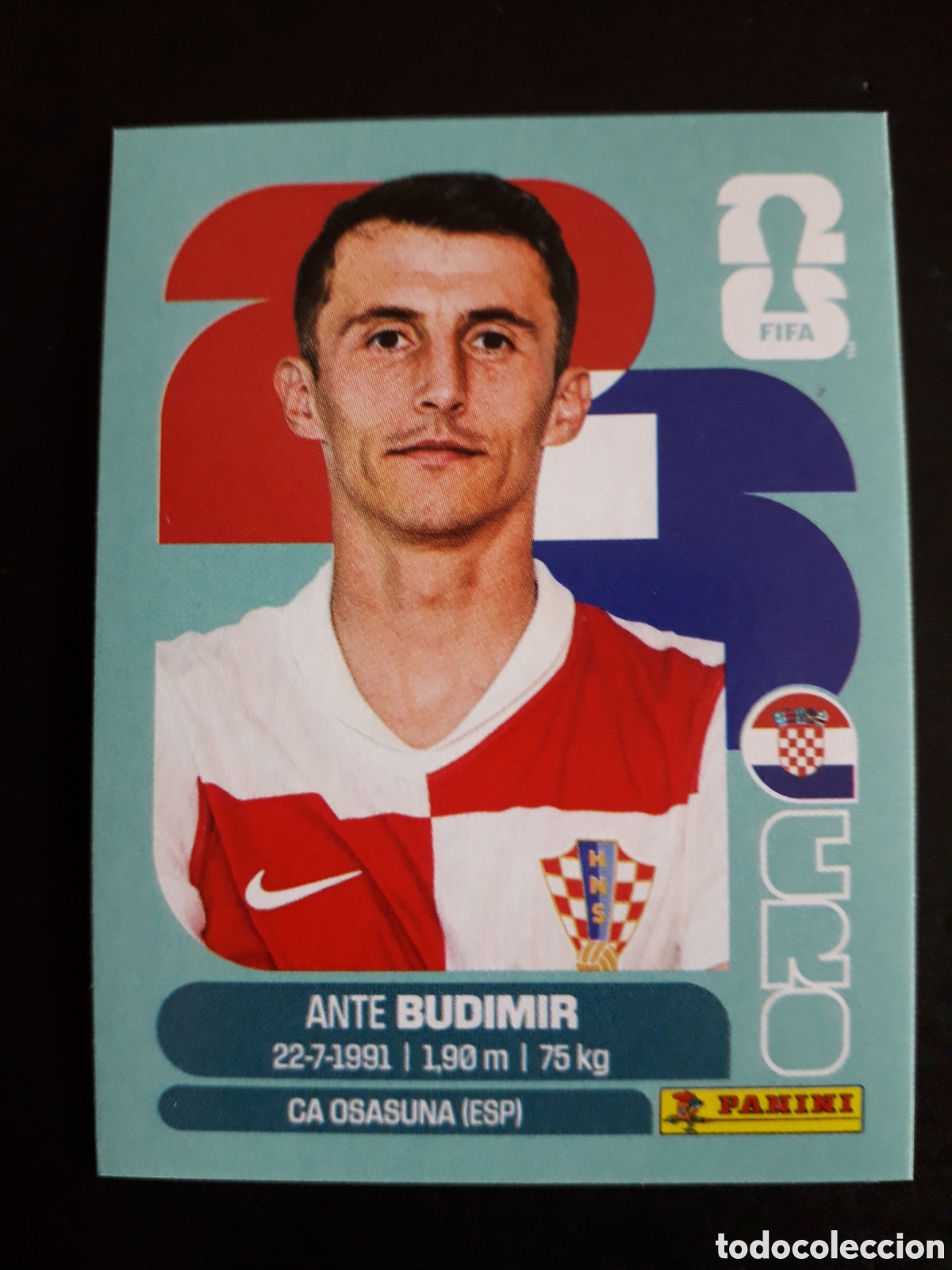 Cromos de Futebol: BUDIMIR CROACIA CRO 18 MUNDIAL F&Uacute;TBOL 2026 FIFA WORLD CUP PANINI SIN PEGAR PEDIDO M&Iacute;NIMO 3&euro;