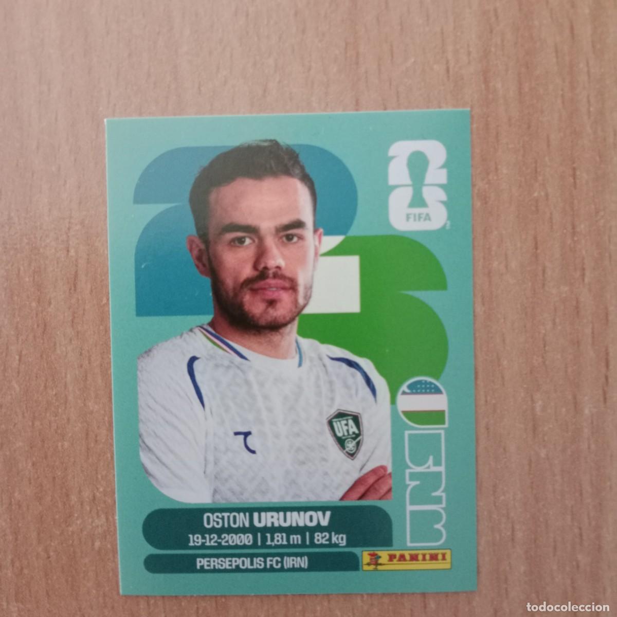 Cromos de Futebol: OSTON URUNOV , UZBEKIST&Aacute;N , STICKER CROMO N&ordm; UZB 17 , FIFA WORLD CUP 2026 - PANINI - A&Ntilde;O 2026.