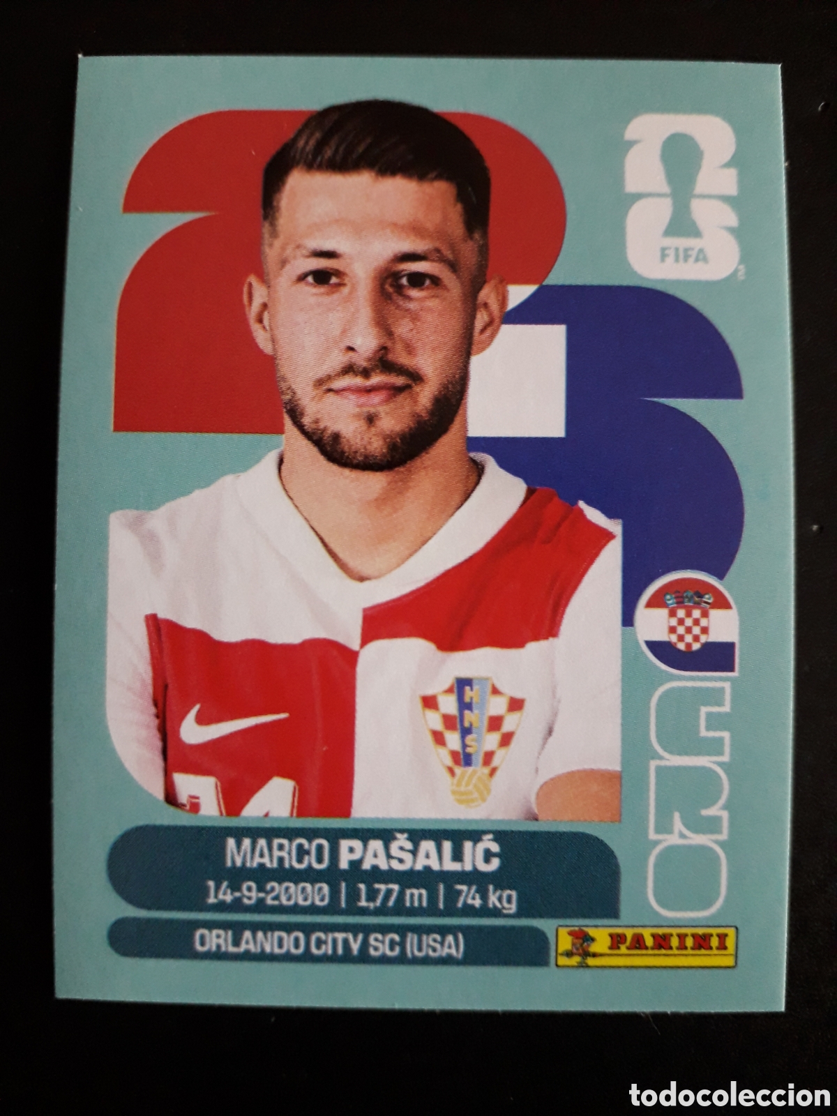 Cromos de Futebol: MARCO PA&Scaron;ALIC CROACIA CRO 17 MUNDIAL F&Uacute;TBOL 2026 FIFA WORLD CUP PANINI SIN PEGAR PEDIDO M&Iacute;NIMO 3&euro;