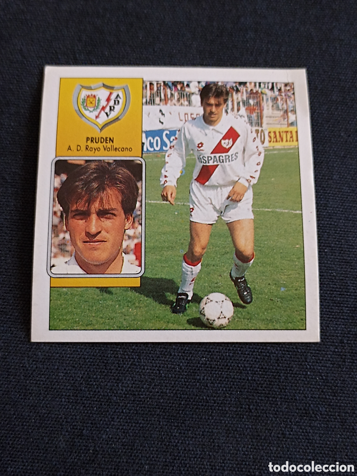 Cromos de f&uacute;tbol: Pruden ( Rayo Vallecano). Liga este 92-93. Nunca pegado