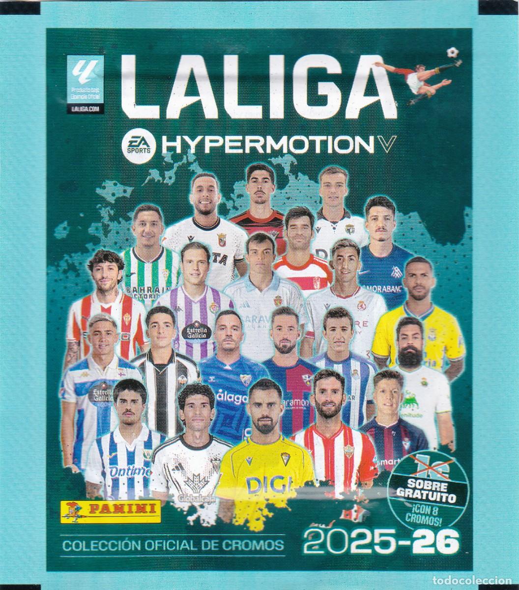 Cromos de f&uacute;tbol: SOBRE LALIGA HYPERMOTION 2025-26 DE PANINI (NUEVO SIN ABRIR)