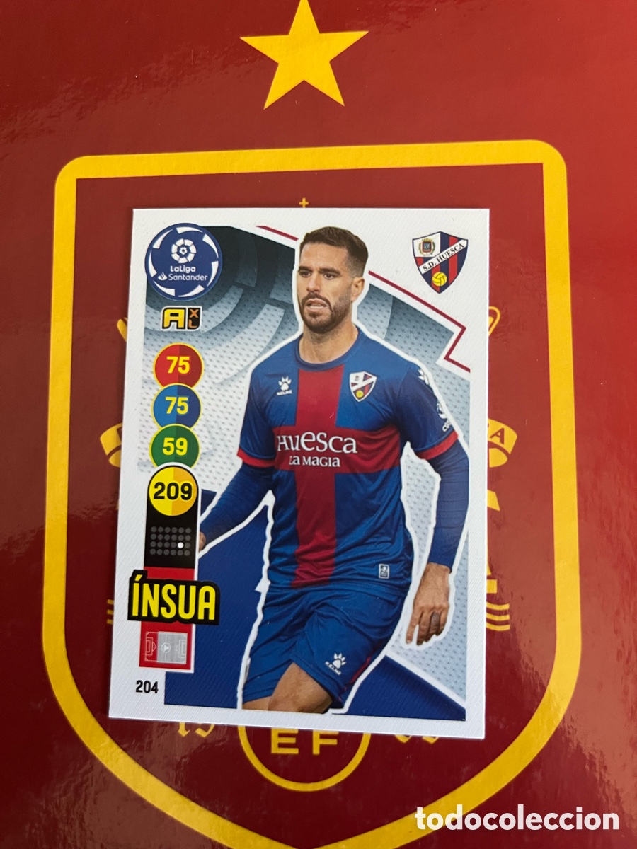 Fu&szlig;ball-Sticker: 204 INSUA ADRENALYN 2020 2021 20 21 HUESCA