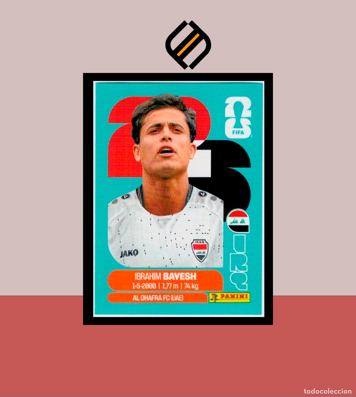 Cromos de f&uacute;tbol: PANINI FIFA CLUB WORLD CUP 2026 26 IRQ 11 IBRAHIM BAVESH IRAQ STICKER MUNDIAL MEX CAN USA LIGA