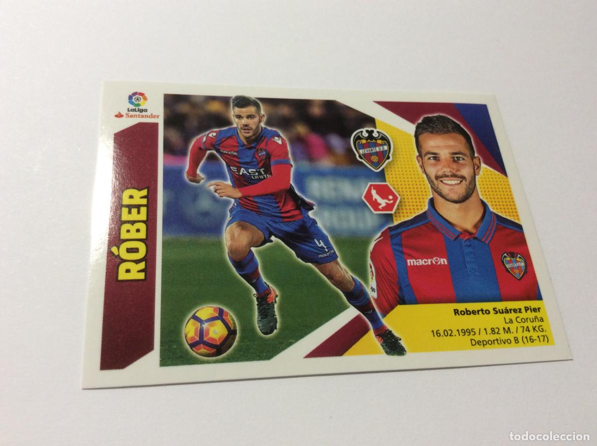 Cromos de f&uacute;tbol: Rober 6 Levante UD Liga Este 2017 2018 17 18 Panini