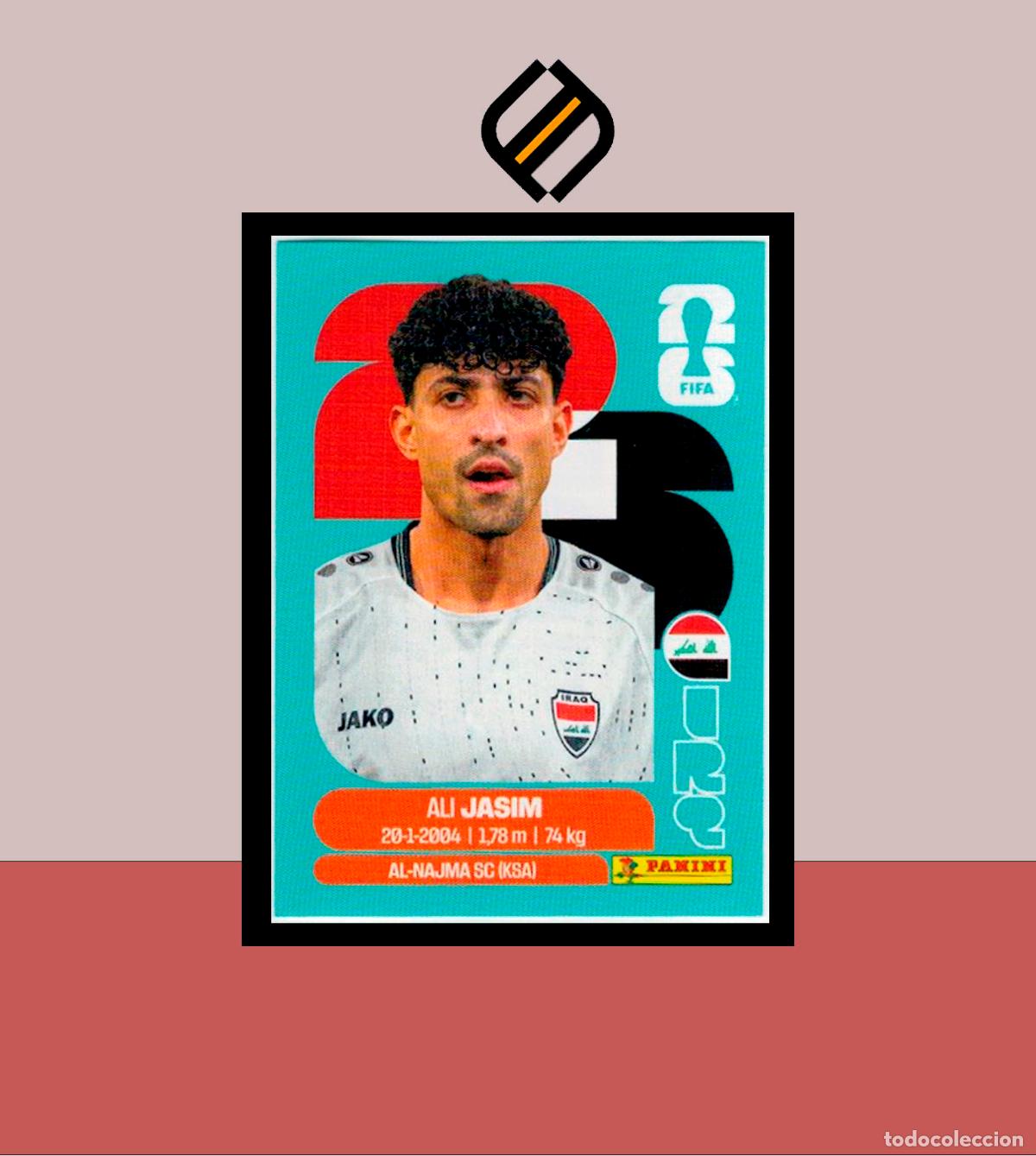 Cromos de f&uacute;tbol: PANINI FIFA CLUB WORLD CUP 2026 26 IRQ 12 ALI JASIM IRAQ STICKER MUNDIAL MEX CAN USA LIGA