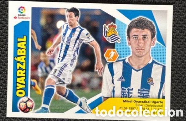 Cromos de f&uacute;tbol: Oyarzabal Real Sociedad liga ESTE 2017 2018