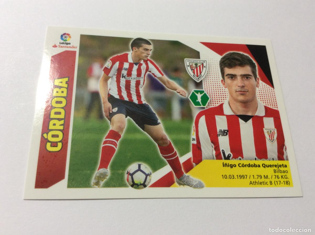 Cromos de f&uacute;tbol: C&oacute;rdoba Coloca 14 BIS Athletic Bilbao Liga Este 2017 2018 17 18 Panini