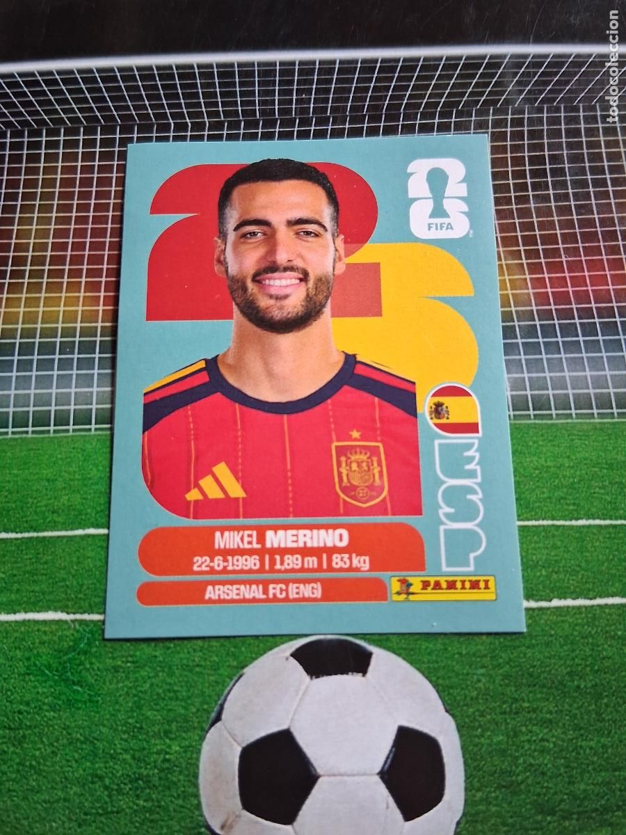 Cromos de f&uacute;tbol: ESP 14 MIKEL MERINO ESPA&Ntilde;A CROMO STICKERS FUTBOL MUNDIAL FIFA 2026 MEXICO - EEUU - CANADA PANINI
