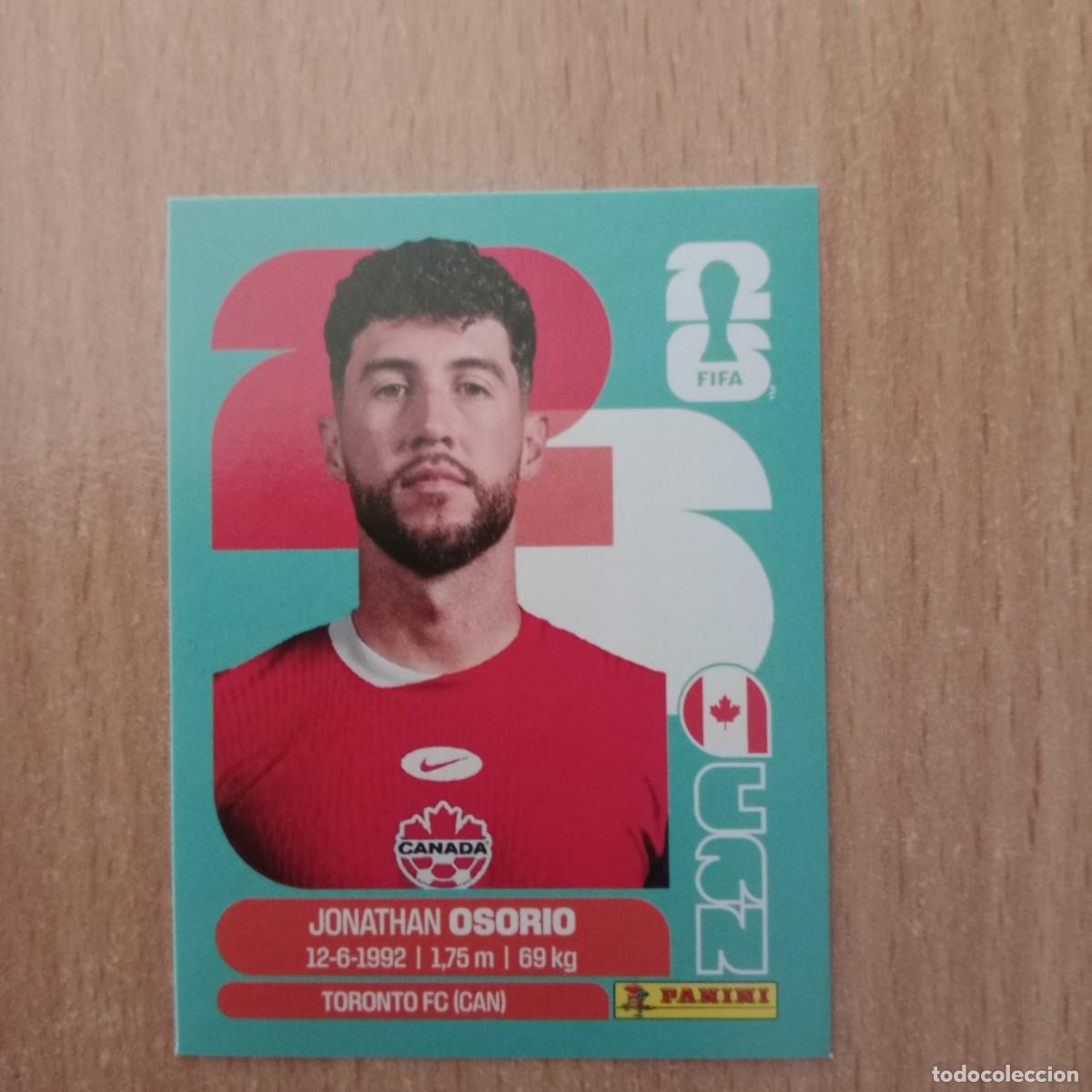 Cromos de Futebol: JONATHAN OSORIO , CANAD&Aacute; , STICKER CROMO N&ordm; CAN 12 , FIFA WORLD CUP 2026 - PANINI - A&Ntilde;O 2026.