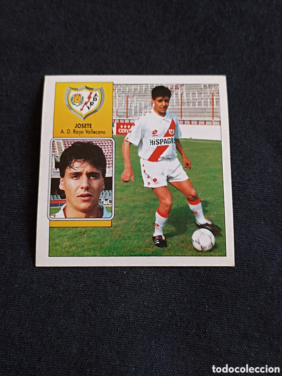 Figurine di Calcio: Josete ( Rayo Vallecano ). Liga este 92-93. Nunca pegado