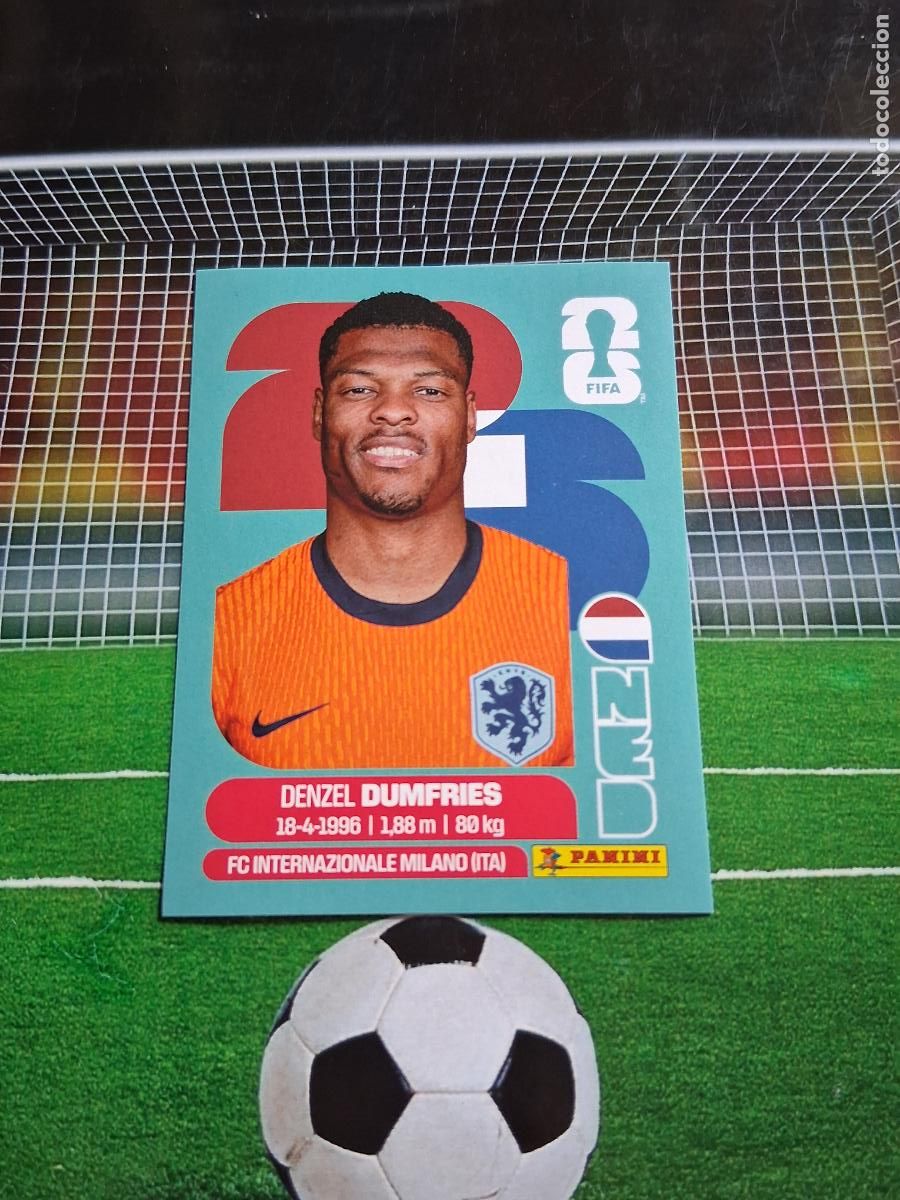 Figurine di Calcio: NED 6 DENZEL DUMFRIES HOLANDA CROMO STICKERS FUTBOL MUNDIAL FIFA 2026 MEXICO - EEUU - CANADA PANINI