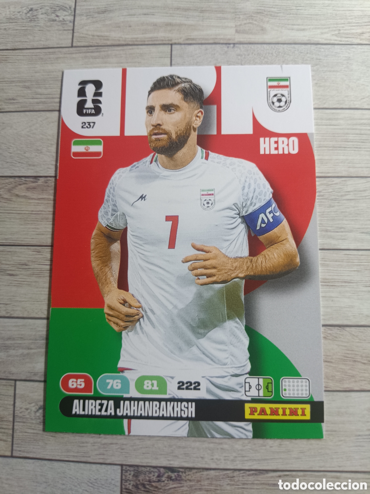 Fu&szlig;ball-Sticker: 237 ALIREZA JAHANBAKHSH IRAN HERO ADRENALYN XL MUNDIAL FIFA WORLD CUP 2026 PANINI