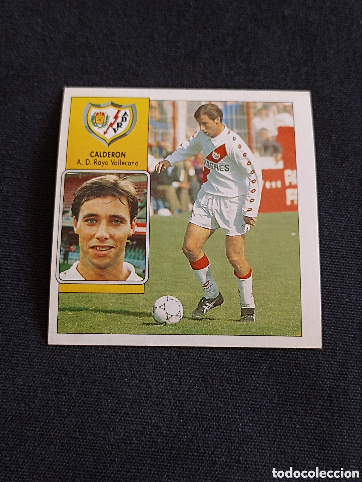 Figurine di Calcio: Calder&oacute;n ( Rayo Vallecano ). Liga este 92-93. Nunca pegado