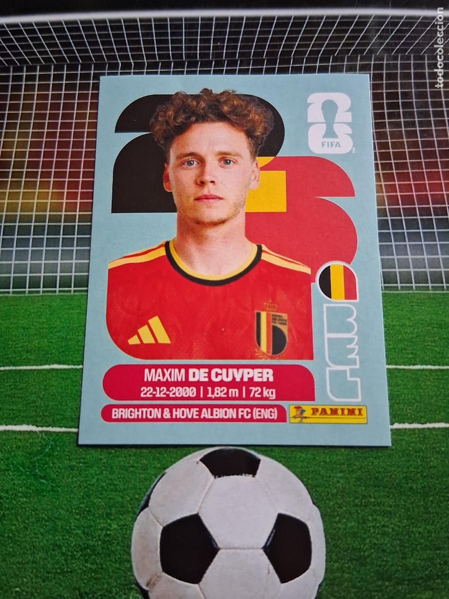 Figurine di Calcio: BEL 7 DE CUYPER BELGICA CROMO STICKERS FUTBOL MUNDIAL FIFA 2026 MEXICO - EEUU - CANADA PANINI