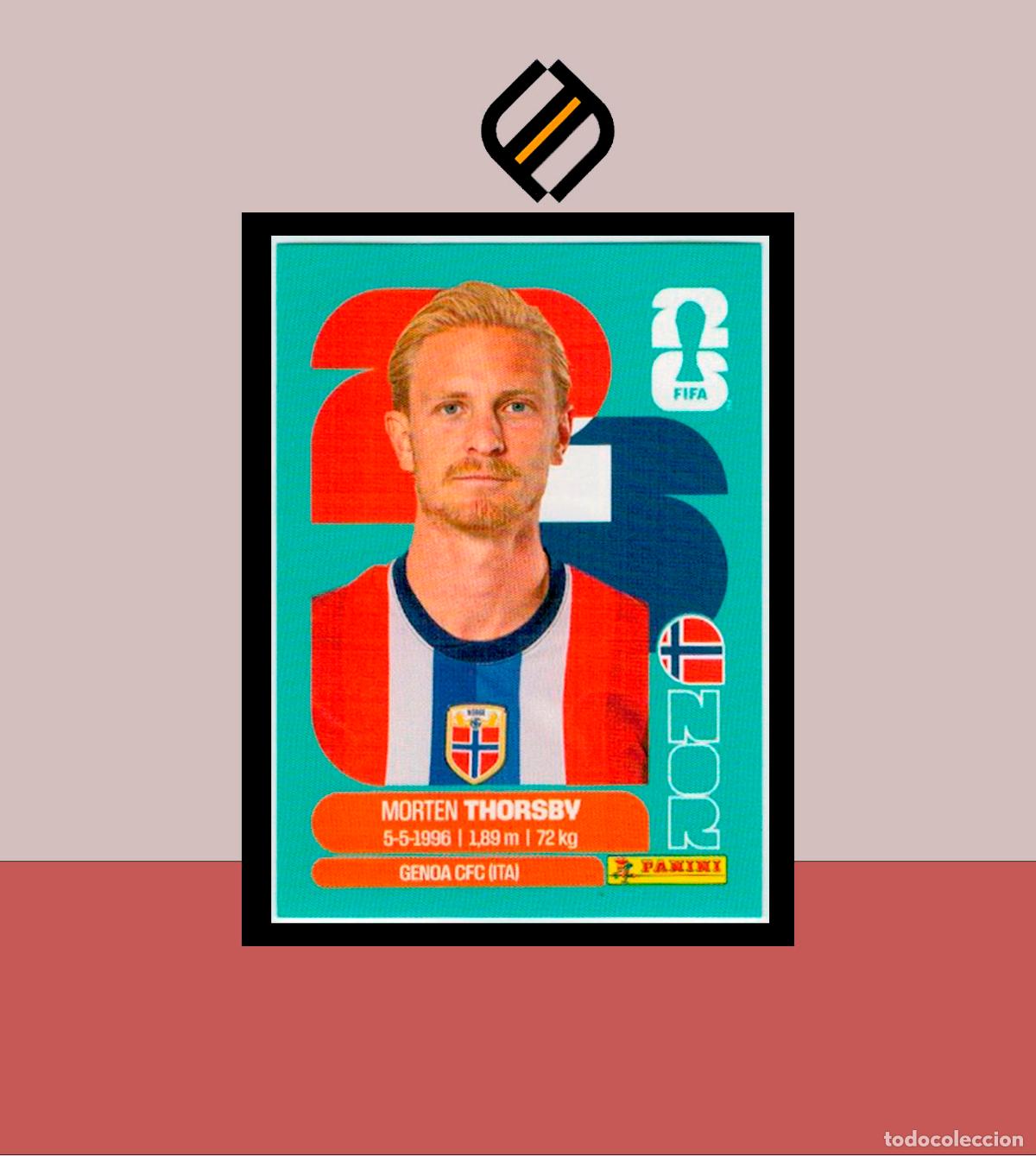 Figurine di Calcio: PANINI FIFA CLUB WORLD CUP 2026 26 NOR 9 MORTEN THORSBY NORUEGA STICKER MUNDIAL MEX CAN USA