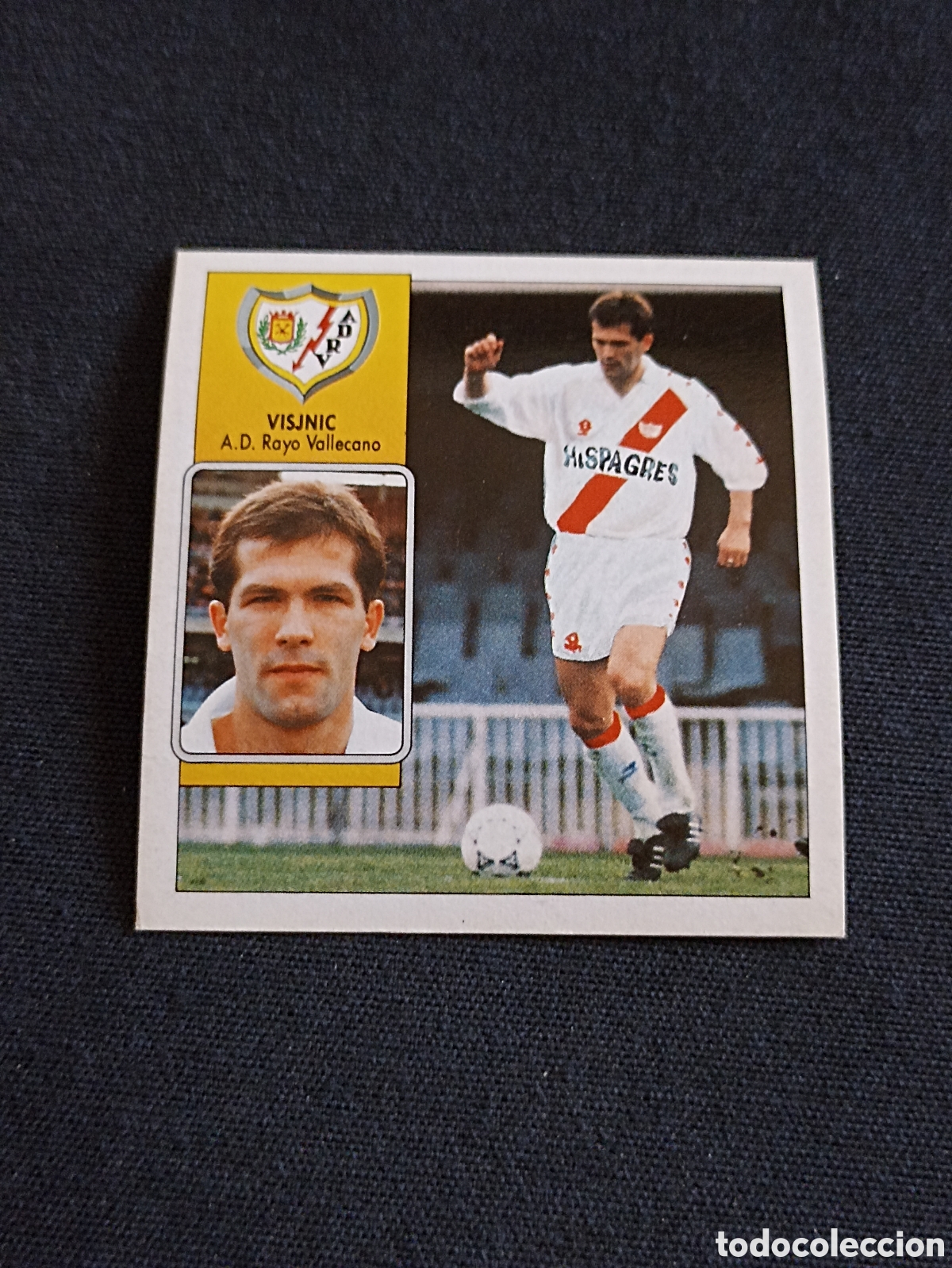 Figurine di Calcio: Visjnic ( Rayo Vallecano ). Liga este 92-93. Nunca pegado