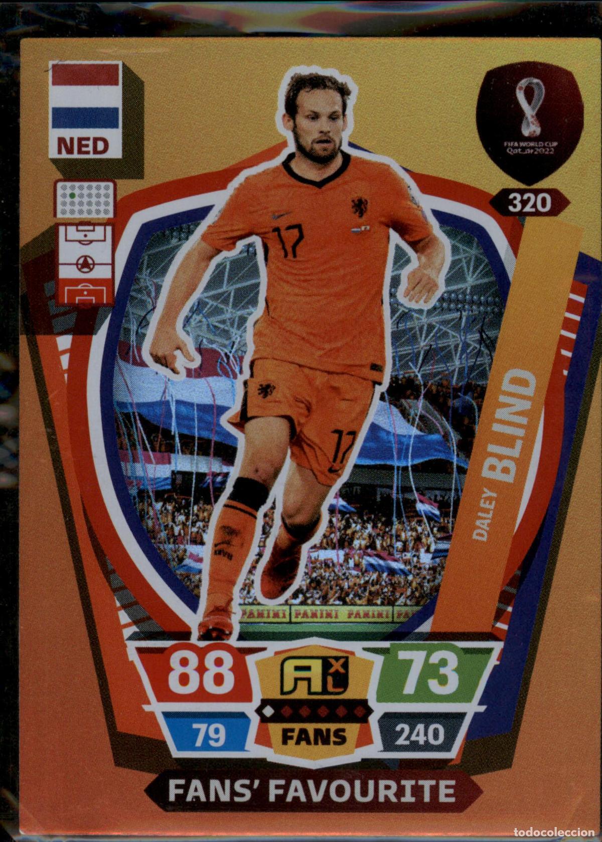 Figurine di Calcio: Blind Fans' Favourite N&ordm; 320 Holanda Mundial Qatar Catar 2022 Adrenalyn XL 22 Panini