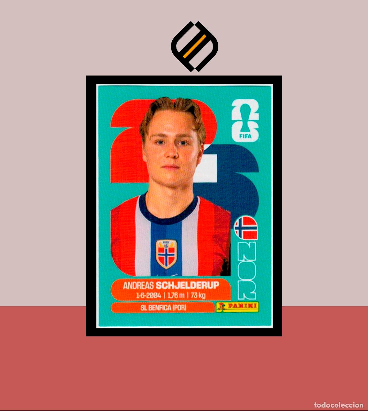 Figurine di Calcio: PANINI FIFA CLUB WORLD CUP 2026 26 NOR 12 ANDREAS SCHJELDERUP NORUEGA STICKER MUNDIAL MEX CAN USA