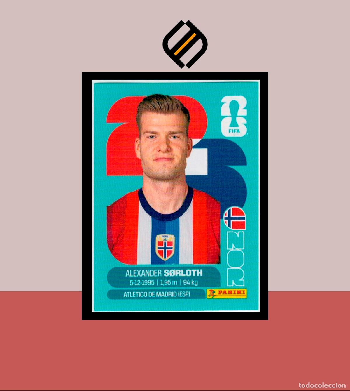 Cromos de f&uacute;tbol: PANINI FIFA CLUB WORLD CUP 2026 26 NOR 16 ALEXANDER SORLOTH NORUEGA STICKER MUNDIAL MEX CAN USA