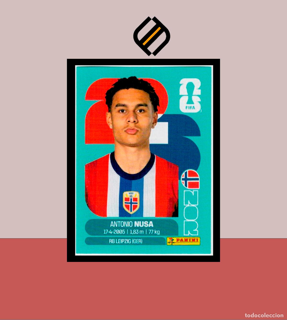 Cromos de f&uacute;tbol: PANINI FIFA CLUB WORLD CUP 2026 26 NOR 19 ANTONIO MUSA NORUEGA STICKER MUNDIAL MEX CAN USA