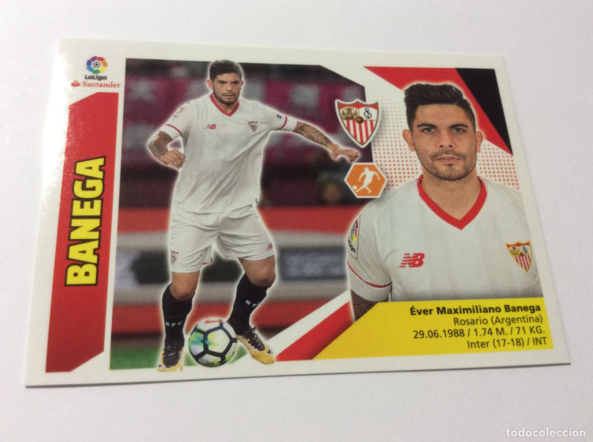Cromos de f&uacute;tbol: &Uacute;ltimo Fichaje 8 Banega Sevilla FC Liga Este 2017 2018 17 18 Panini