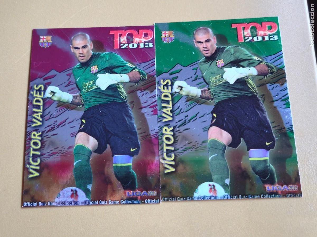 Cromos de f&uacute;tbol: victor valdes, 2013 top mundicromo