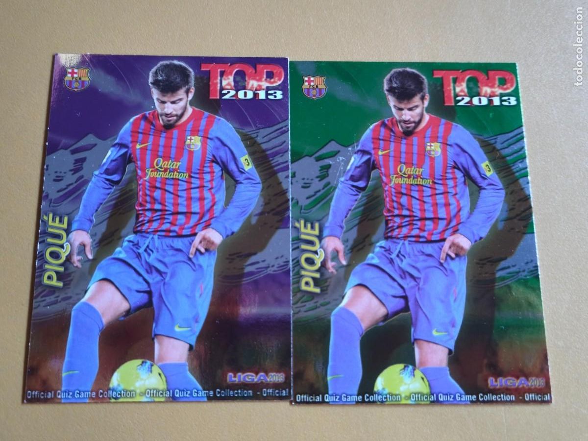 Cromos de f&uacute;tbol: pique, 2013 top mundicromo