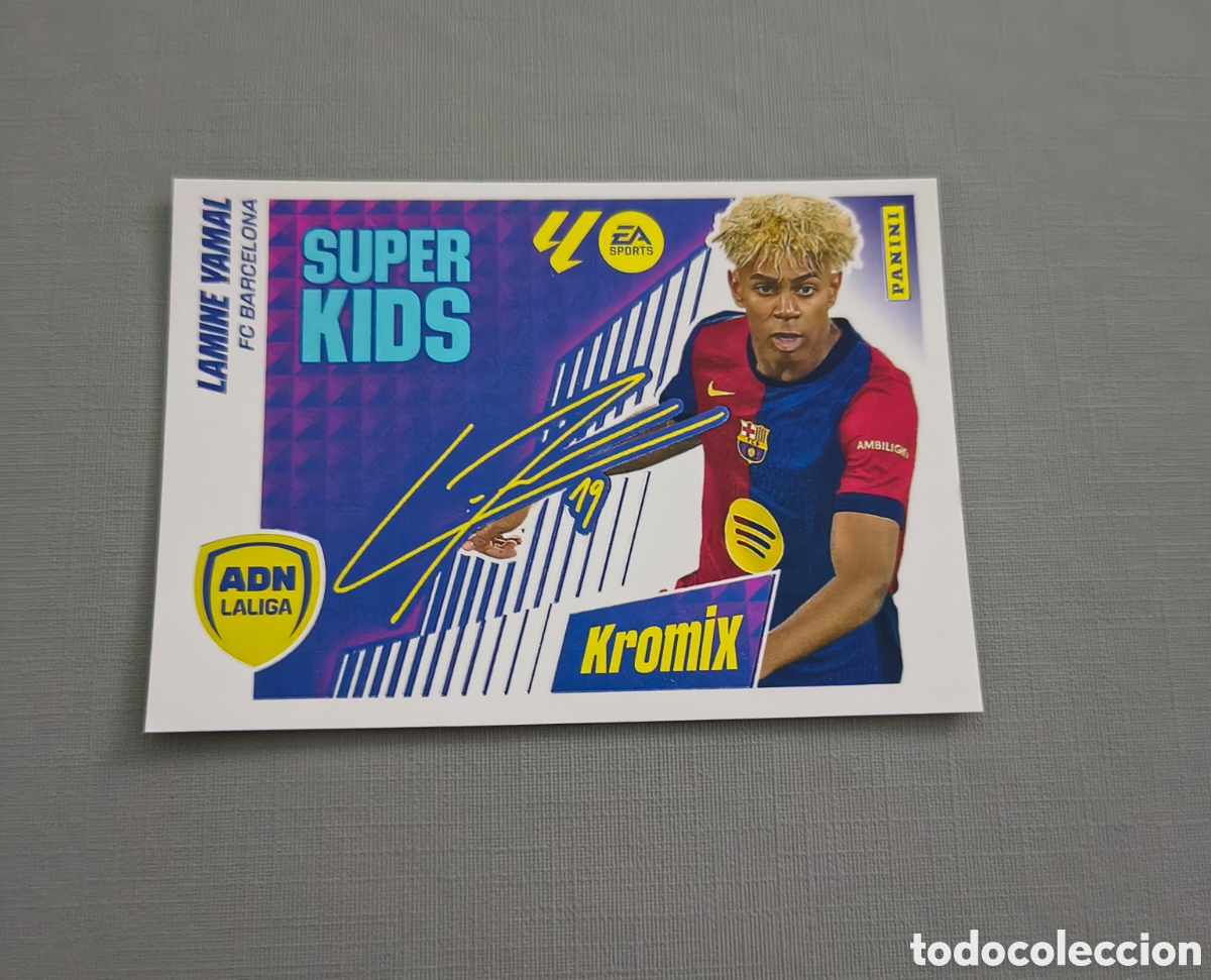 Cromos de f&uacute;tbol: LALIGA ESTE 2025 2026 EA SPORTS 25 26 ALBUM PANINI ADN LALIGA SUPER KIDS KROMIX N. K14 LAMINE YAMAL&nbsp;