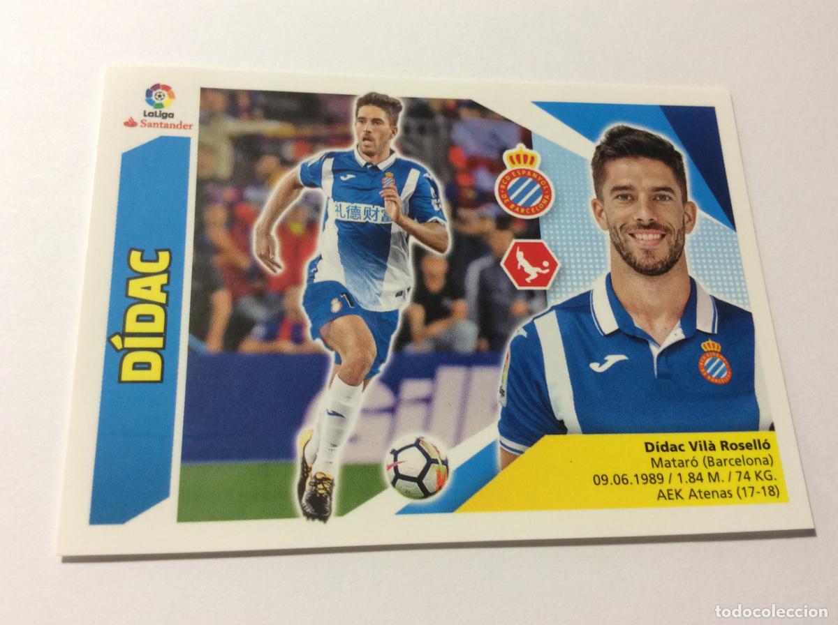 Cromos de Futebol: D&iacute;dac Coloca 4 BIS RCD Espanyol Liga Este 2017 2018 17 18 Panini