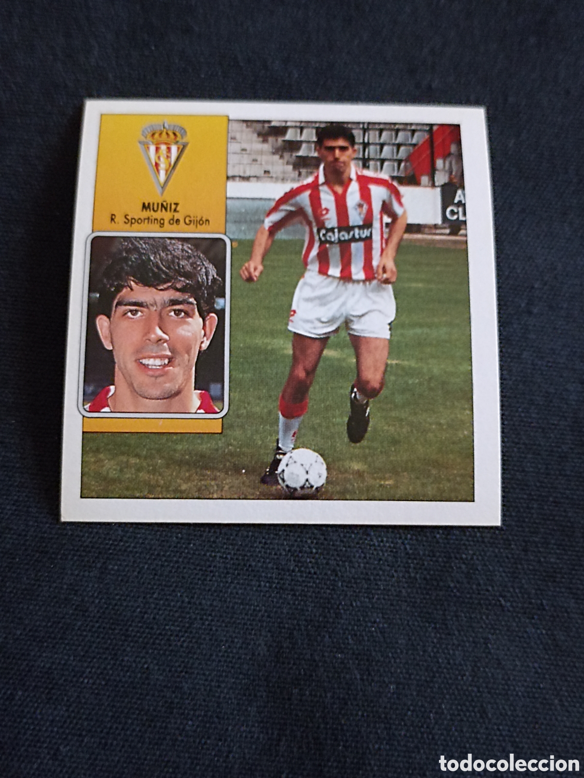 Cromos de Futebol: Mu&ntilde;iz ( Real Sporting de Gij&oacute;n ). Liga este 92-93. Nunca pegado