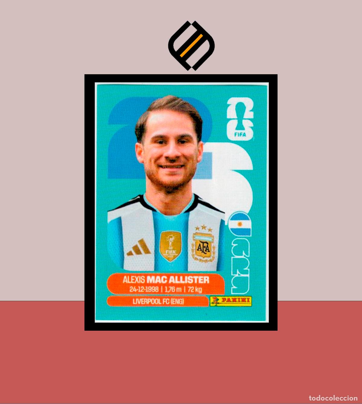 Cromos de f&uacute;tbol: PANINI FIFA CLUB WORLD CUP 2026 26 ARG 9 ALEXIS MAC ALLISTER ARGENTINA STICKER MUNDIAL MEX CAN USA